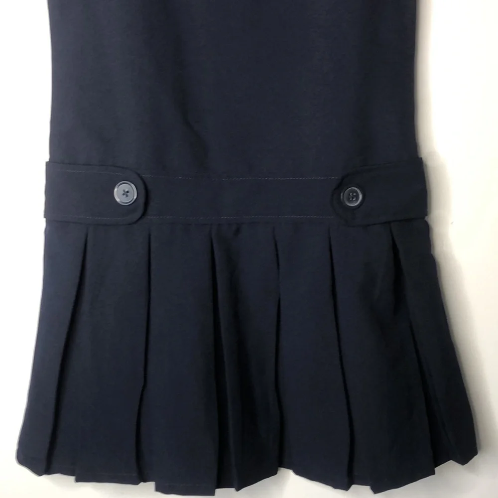 U.S. POLO ASSOCIATION NAVY SCHOOLGIRL PLEATED DRESS GIRLS SIZE 10